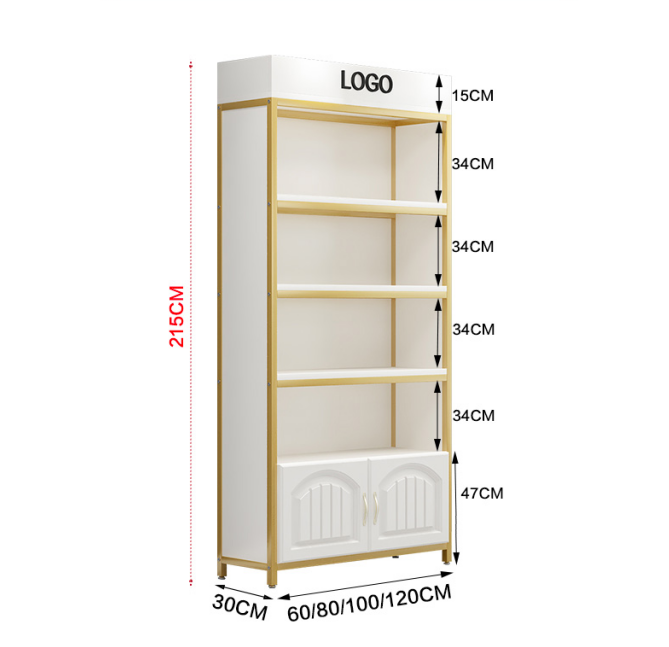 Luxury Skincare Shop - Rak Display Kabinet Kustom Mewah untuk