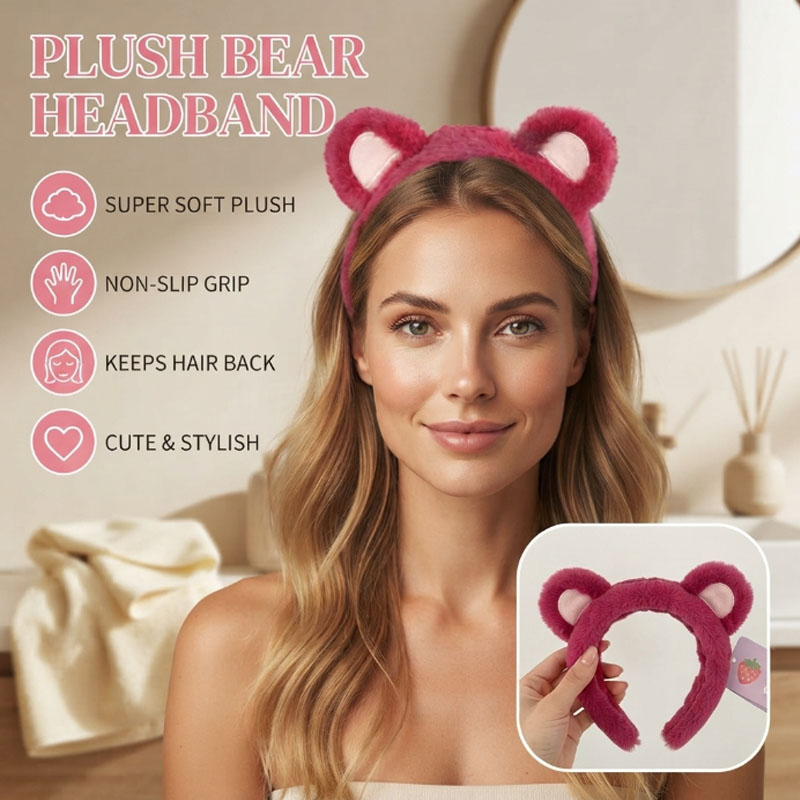 Luxury Skincare Gifts - Headband Beludru Mewah Anti-Selip untuk Wanita,