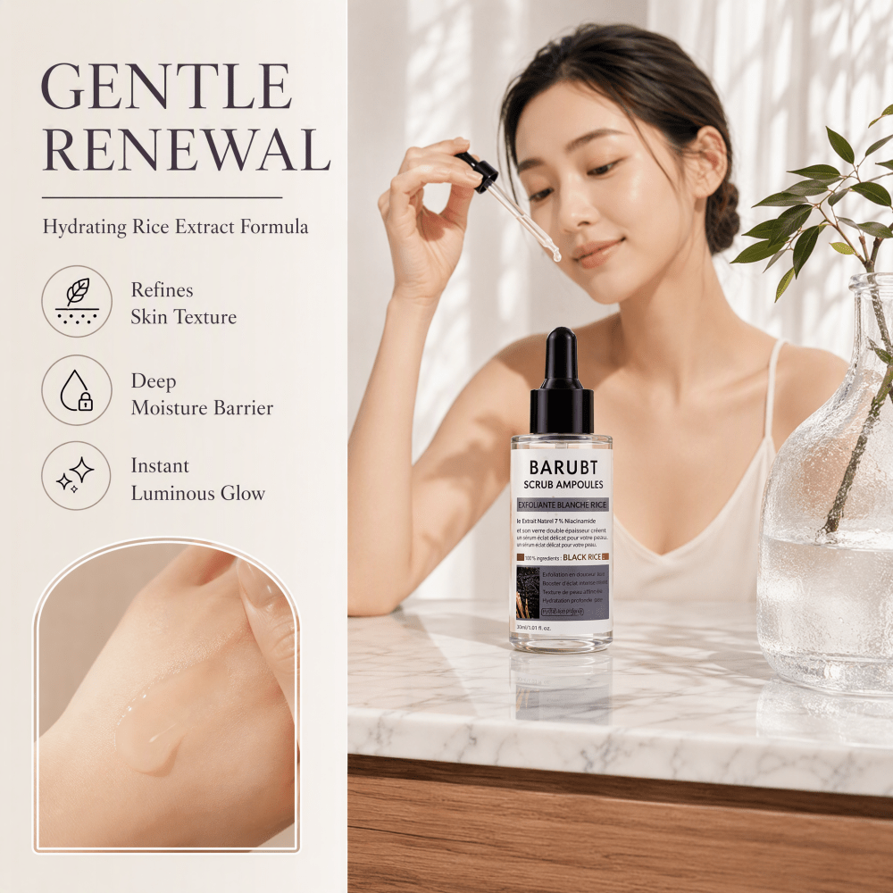 Ampul Beras Hitam Eksfoliasi 8 - Luxury Skincare Gifts ulasan dan harga