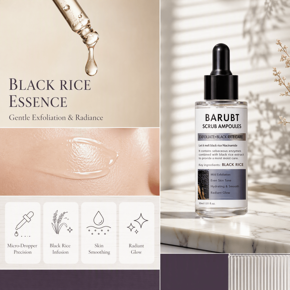 Ampul Beras Hitam Eksfoliasi 8 - Luxury Skincare Gifts ulasan dan harga