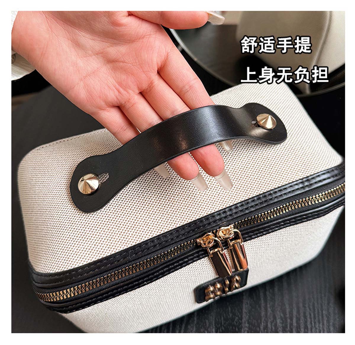 Tas penyimpanan genggam kanvas - Luxury Skincare & Spa Reviews ulasan dan harga