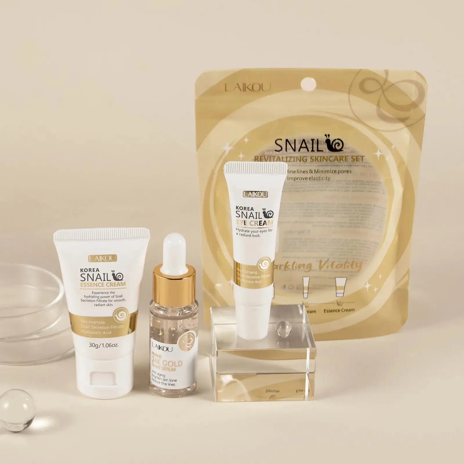 Serum Perawatan Kulit Emas 24K - Luxury Skincare Essence ulasan dan harga