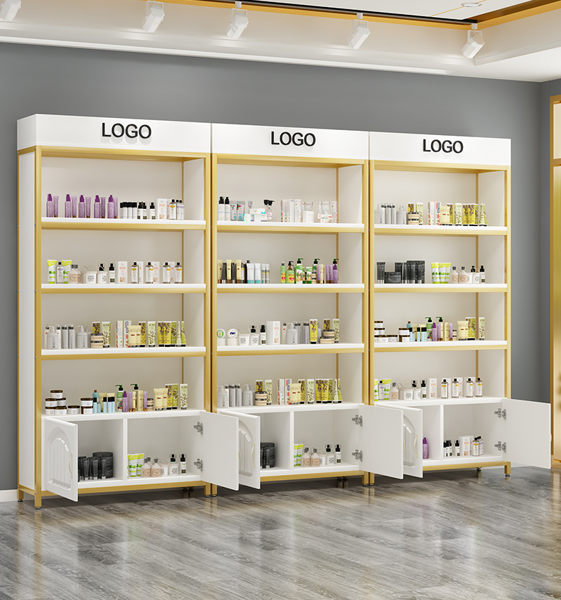 Rak Display Kabinet Kustom Mew - Luxury Skincare Shop ulasan dan harga