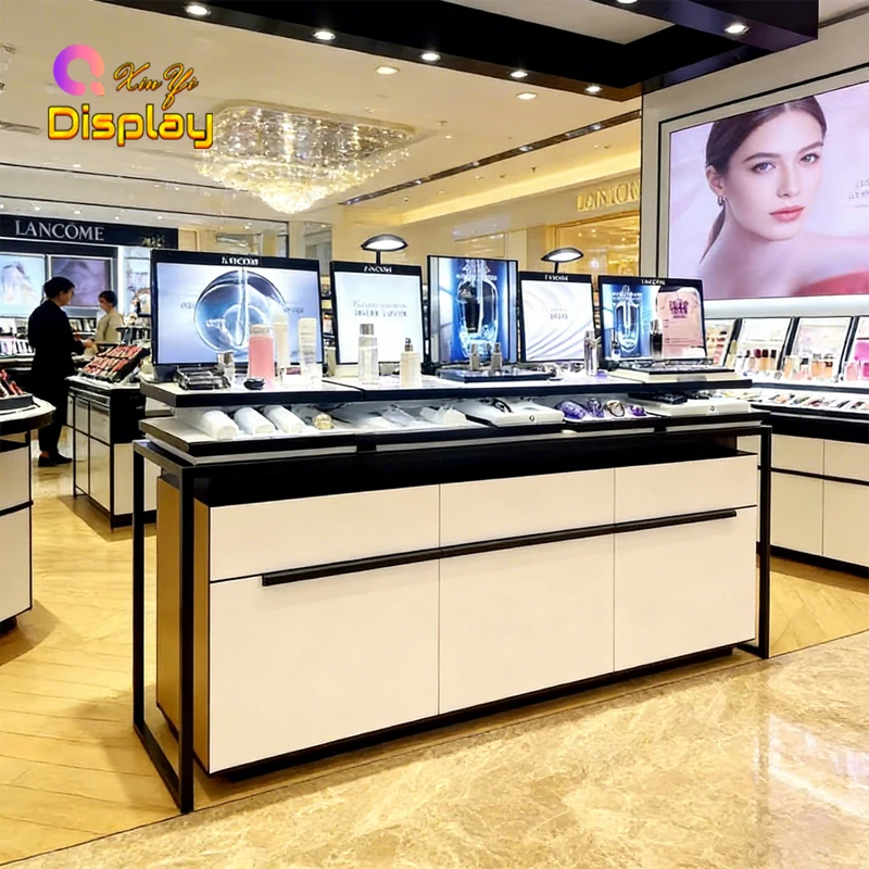 Furnitur Display Perawatan Kul - Luxury Skincare Shop ulasan dan harga